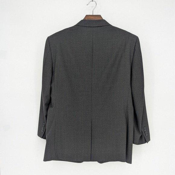 🧥 Jos A. Bank Signature Wool Blazer | Charcoal Gray | 44R - Picture 2 of 15
